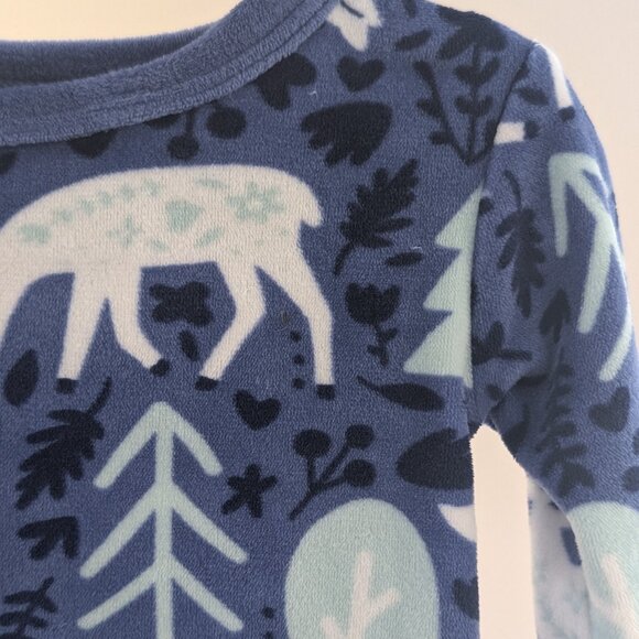 2/$20 💚 Cat & Jack Woodland Fleece Pajama Set | 12M - Picture 7 of 10
